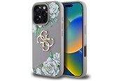 Mobil - Covers & Cases - GUESS Grained Roses Big 4G Logo iPhone 16 Pro Case - Purple - 3666339427245