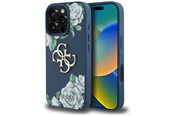 Mobil - Covers & Cases - GUESS Grained Roses Big 4G logo case for iPhone 16 Pro Max - blue - 3666339427405