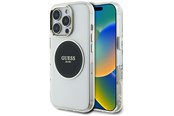 Mobil - Covers & Cases - GUESS IML Metal Colored Circle Classic Logo MagSafe case for iPhone 16 Pro - black - 3666339428440