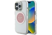 Mobil - Covers & Cases - GUESS IML Metal Colored Circle Classic Logo MagSafe case for iPhone 16 Pro Max - pink - 3666339428600