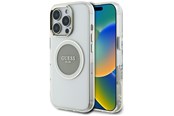 Mobil - Covers & Cases - GUESS IML Metal Colored Circle Classic Logo MagSafe case for iPhone 16 Pro Max - gray - 3666339428754
