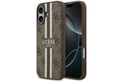 Mobil - Covers & Cases - GUESS 4G Printed Stripes MagSafe case for iPhone 17 - brown - 3666339491406