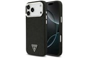 Mobil - Covers & Cases - GUESS Glitter Triangle Logo MagSafe Case for iPhone 17 Pro Max - Black - 3666339516826