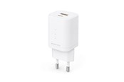 Mobil - Adaptere & Opladere - ESSENTIALS by UPSTRÖM 45W Dual Port GaN Charger - USB-C & USB-A | 2 Ports - White - GC451-E