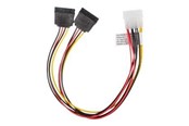 Strømkabel (intern) - Lanberg - power adapter - 4 PIN internal power to SATA power - 30 cm - CA-HDSA-11CU-0030