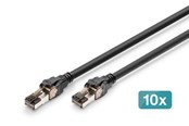 Netværkskabel - DIGITUS patch cable - 5 m - black - Sort - DK-1843-050-10