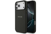 Mobil - Covers & Cases - GUESS Grained Ring MagSafe case for iPhone 17 Pro Max - black - 3666339490911
