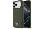Mobil - Covers & Cases - GUESS Silicone Triangle Logo MagSafe Case for iPhone 17 Pro Max - Green - 3666339517304