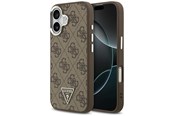 Mobil - Covers & Cases - GUESS 4G Triangle Logo MagSafe case for iPhone 17 - brown - 3666339517595