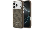 Mobil - Covers & Cases - GUESS 4G Triangle Logo MagSafe case for iPhone 17 Pro - brown - 3666339517618