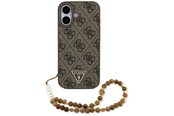 Mobil - Covers & Cases - GUESS 4G Strap Triangle Logo MagSafe case for iPhone 17 - brown - 3666339526504