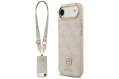 Mobil - Covers & Cases - GUESS 4G Strass Logo & Big Strap Metal Buttons MagSafe Case for iPhone Air - Pink - 3666339551117