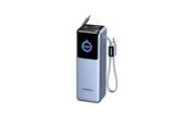 Powerbank - UGREEN Nexode Power Bank 200W - 4 Ports - Built-in Retractable Cable - Space Gray - 25000 mAh - 75702B