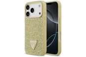 Mobil - Covers & Cases - GUESS Rhinestone Triangle Logo iPhone 17 Pro Case - Gold - 3666339491901