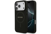 Mobil - Covers & Cases - GUESS Saffiano Classic Logo MagSafe Case for iPhone 17 Pro - Black - 3666339492397