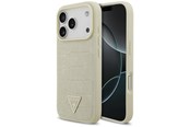 Mobil - Covers & Cases - GUESS Croco Triangle Logo MagSafe case for iPhone 17 Pro - gold - 3666339552527