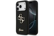 Mobil - Covers & Cases - GUESS Silicone Big 4G Script Case for iPhone 17 Pro - Black - 3666339522254