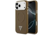 Mobil - Covers & Cases - GUESS Triangle Logo MagSafe case for iPhone 17 Pro - brown - 3666339515539