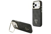 Mobil - Covers & Cases - GUESS 4G PU Triangle Logo & Stand Camera Magsafe Case for iPhone 17 Pro - Black - 3666339534417