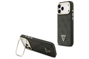 Mobil - Covers & Cases - GUESS 4G PU Triangle Logo & Stand Camera Magsafe Case for iPhone 17 Pro Max - Black - 3666339534424