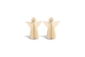 Boligindretning - Mumi3D Juleophæng - Engle - 6 cm - Beige - 2 stk. - 5714255018769