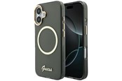 Mobil - Covers & Cases - GUESS IML Script Metal MagSafe Case for iPhone 17 - Black - 3666339583002
