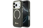 Mobil - Covers & Cases - GUESS IML Script Metal MagSafe Case for iPhone 17 Pro - Black - 3666339583026