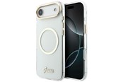 Mobil - Covers & Cases - GUESS IML Script Metal MagSafe Case for iPhone Air - Clear - 3666339583491