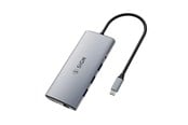 USB hub - SiGN 11-in-1 hub USB-C to HDMI/VGA/RJ45/USB-C/USB-A/SD/TF/3.5mm - Silver USB hub - SN-HUB11in1