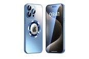 Mobil - Covers & Cases - SiGN Magnetic Case iPhone 17 Pro Max with lens protector and logo view - Blue - SN-TPU17PMB
