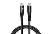 USB kabel - SiGN USB-C to USB-C Cable 5A - 100W - 1m - Black - SN-100WB