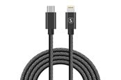 USB kabel - SiGN USB-C to Lightning Cable 2.1A - 2m - Black - SN-2B