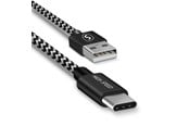 USB kabel - SiGN Skin USB-C Cable 2.4A - 3m - Black/White - 2102452312KX91004068