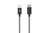 USB kabel - SiGN Skin USB-C to Lightning Cable 2.4A - 0.25m - Black/White - SNCAB-UL025M