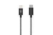 USB kabel - SiGN Skin USB-C to Lightning Cable 2.1A - 2m - Black/White - SNCAB-UL2M