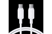 USB kabel - SiGN USB-C to USB-C cable 60W - 0.25m - White - SN-CC025W