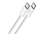 USB kabel - SiGN USB-C to USB-C cable - 60W/3A - 1m - White - SN-CCN1M