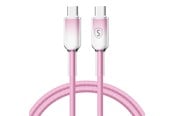 USB kabel - SiGN Dynamic Series USB-C to USB-C Cable 60W - 1m - Pink - SN-D-PINKCC1M