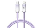 USB kabel - SiGN Dynamic Series USB-C to Lightning Cable 2.4A - 1m - Purple - SN-D-PURPLECL1M