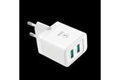 Mobil - Adaptere & Opladere - SiGN Mini Quick Charger Dual USB - 2.4A - White - SN-2A121