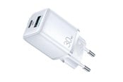 Mobil - Adaptere & Opladere - SiGN Mini Fast Charger USB & USB-C - PD & Q.C3.0 - 30W - White - SN-PD33W