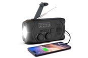 Powerbank - SiGN crank radio with solar cells - flashlight and power bank - 2000 mAh - SN-PBDYN