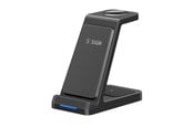 Mobil - Adaptere & Opladere - SiGN 3-in-1 Qi Wireless Charging Stand 15W - Black - SN-10W