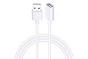 USB kabel - SiGN USB-A extension cable 1m - white - SN-EXA-1M