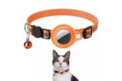 Mobil - Andet Tilbehør - SiGN AirTag collar for dog & cat - Orange - SN-AIRHALSORG