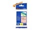 Papir, Fotopapir og Etiketter - Brother TZEB31 / TZe-B31 Black on fluorescent Orange Ribbon (12mm x 5m) - TZEB31