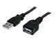 USB kabel - StarTech.com USB 2.0 Extension Cable A to A - USBEXTAA3BK