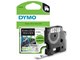 Papir, Fotopapir og Etiketter - DYMO D1 tape fleksibel nylon | sort/hvid | 12mm x 3,5m - S0718040