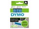 Papir, Fotopapir og Etiketter - DYMO D1 tape | 12mm x 7m rulle | sort på blå - S0720560