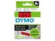 Papir, Fotopapir og Etiketter - DYMO D1 tape | 12mm x 7m rulle | sort på rød - S0720570